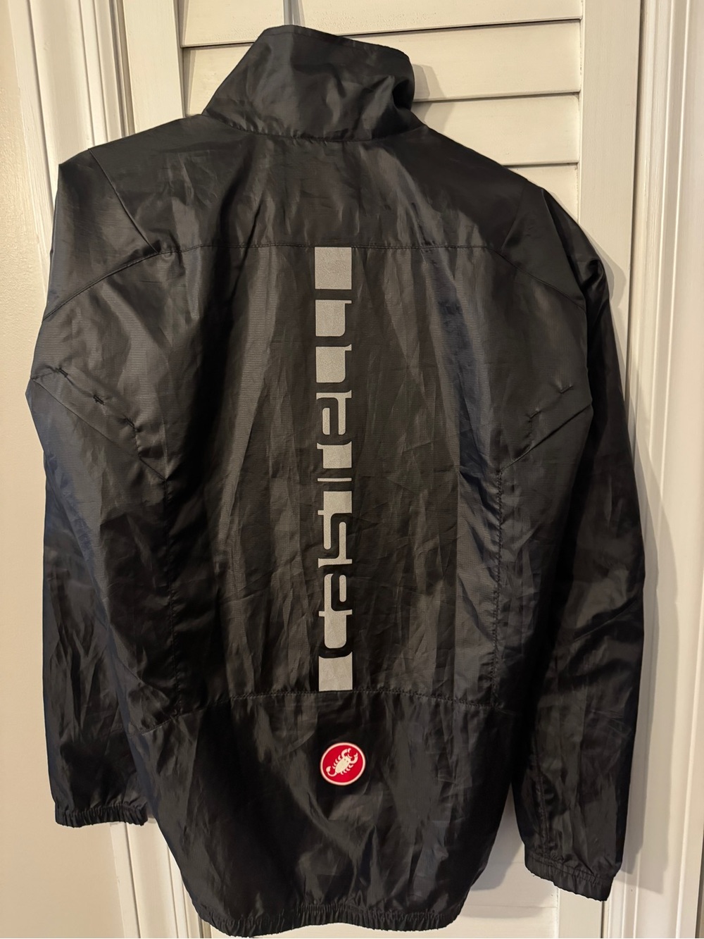 Castelli Men's Black Packable Windbreaker Cycling Jacket